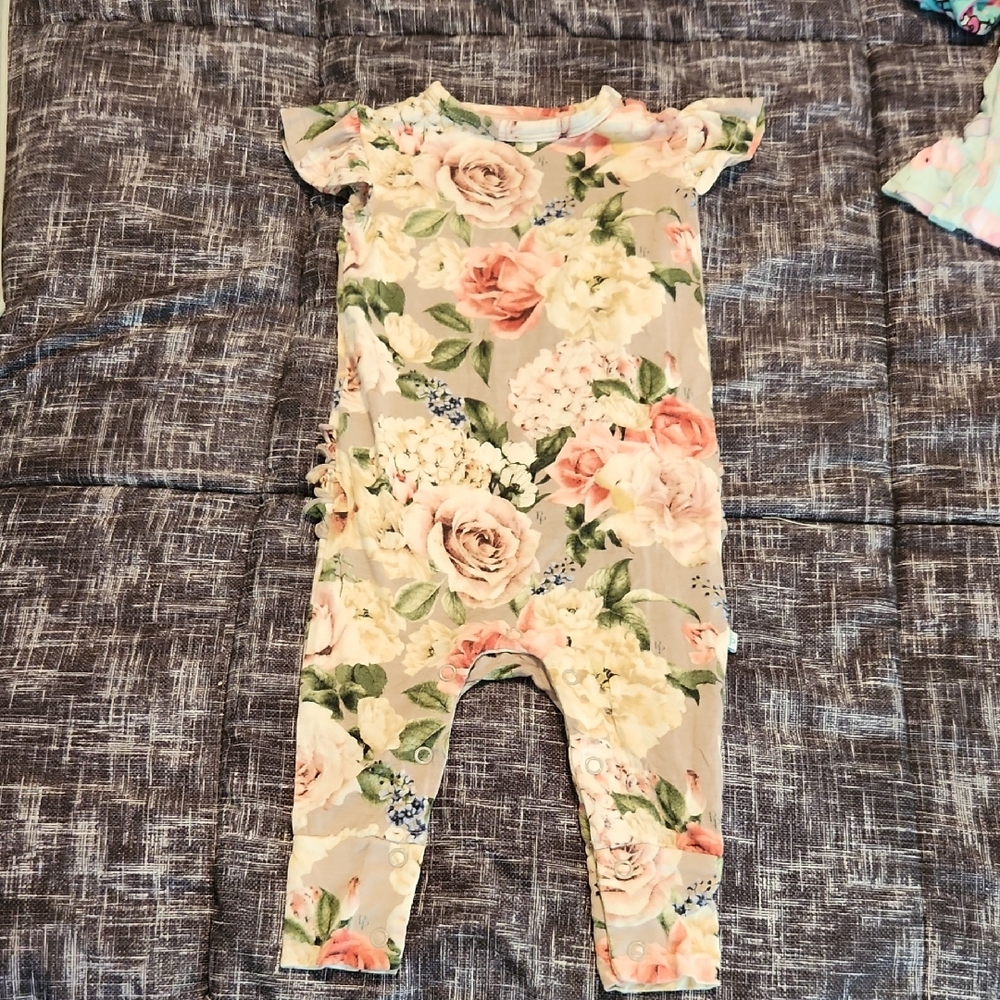 Posh Peanut Floral Romper
